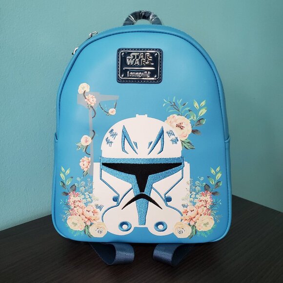 Loungefly Handbags - NWT Loungefly Star Wars Floral Captain Rex Mini Backpack - Grotto Treasures Excl